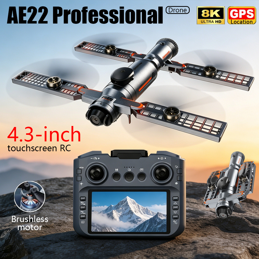 Drone Photogrammetry - Geliştirilmiş AE22 PRO MAX Katlanabilir Drone