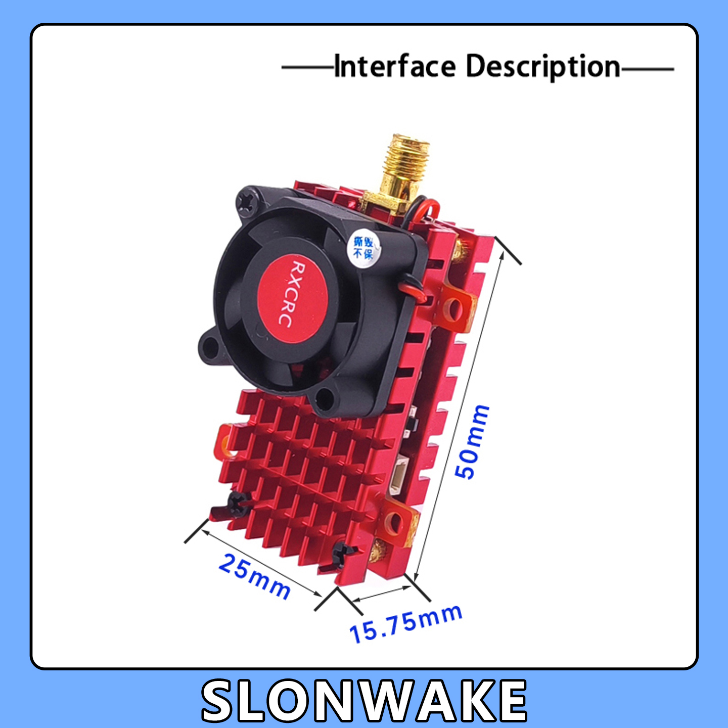 SLONWAKE 5.8G 2W VTX FPV 1800T - Drone Aerial Photography incelemesi ve fiyatı